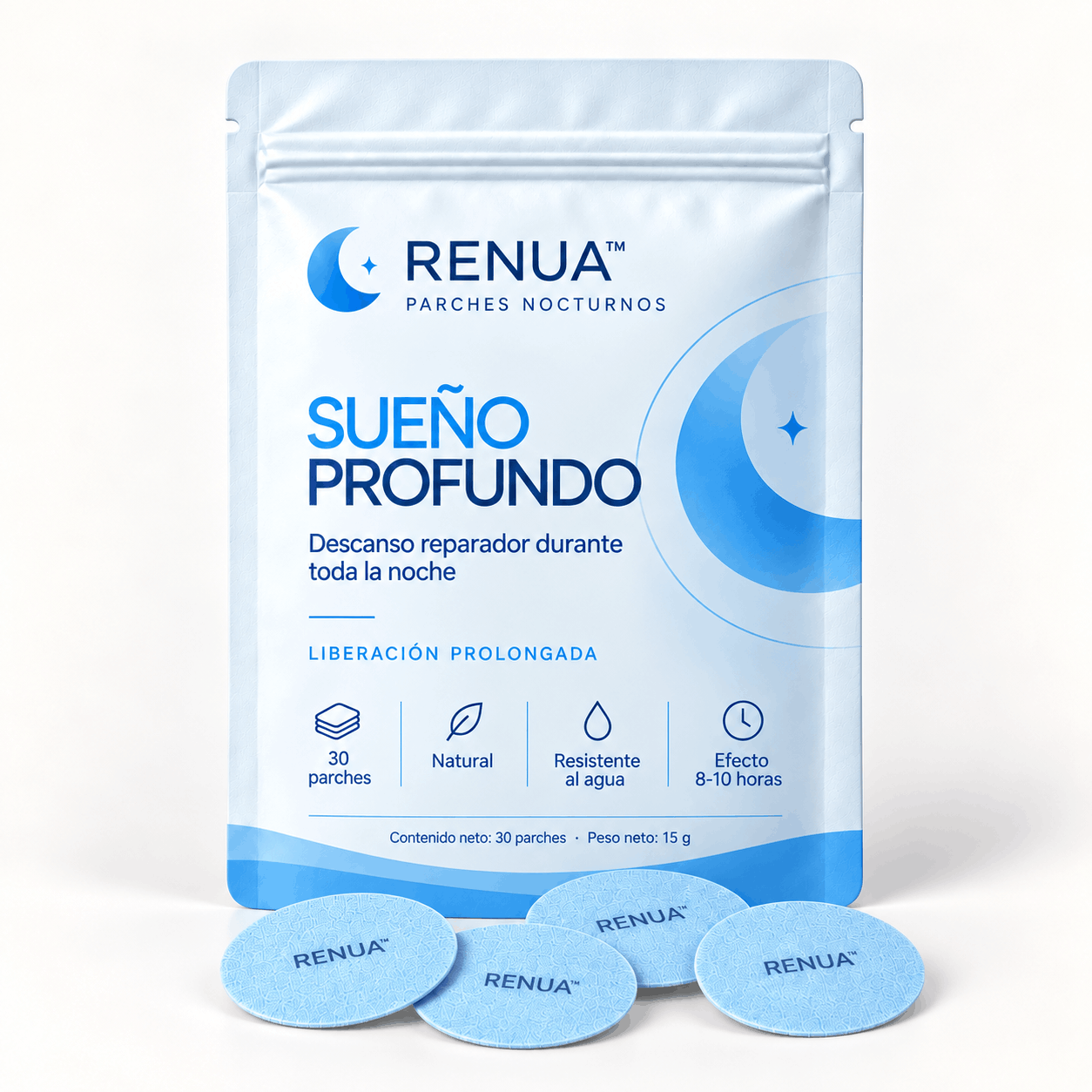 RENUA™ Parche Nocturno | Duerme de corrido Despierta renovada.
