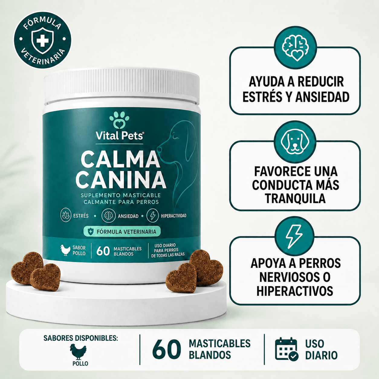 CALMA CANINA | Apoyo para Ansiedad, Estrés e Hiperactividad