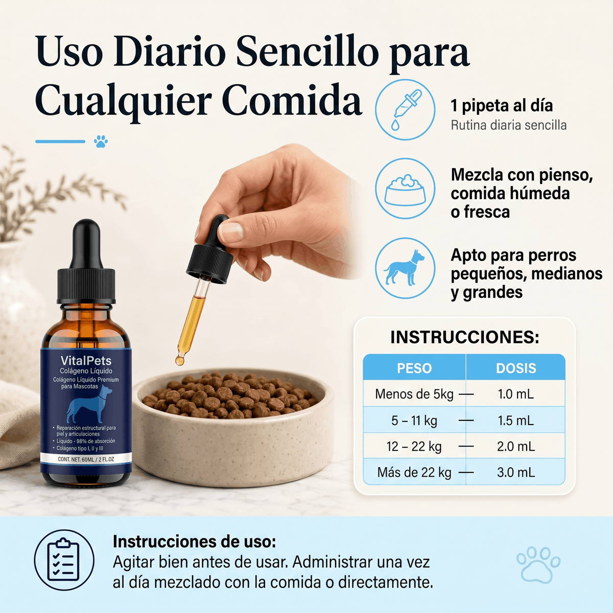 Vital Pets® | Colágeno Liquido